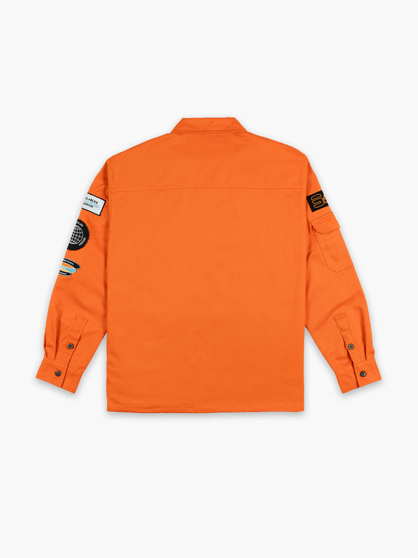 Space Available Plant Explorer Patch Shirt Orange
