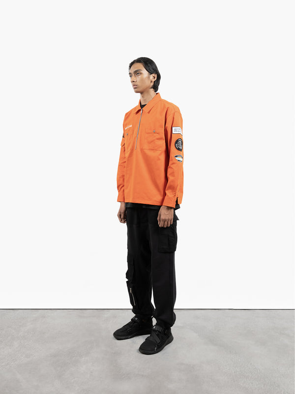 Space Available Plant Explorer Patch Shirt Orange