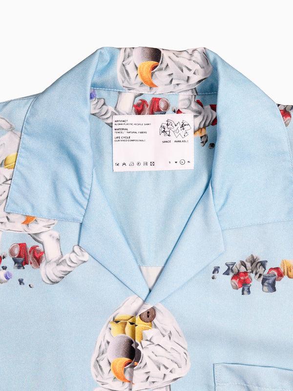 Space Available PLASTIC PEOPLE SHIRT BLUE