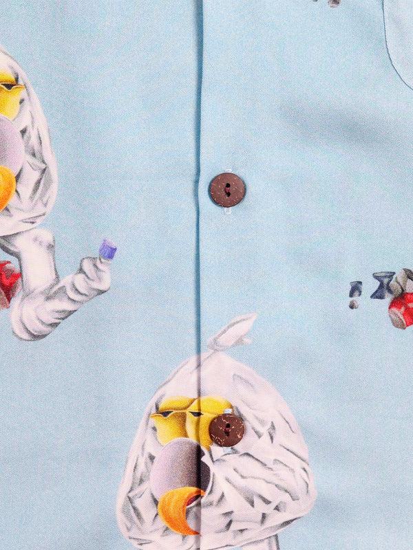 Space Available PLASTIC PEOPLE SHIRT BLUE