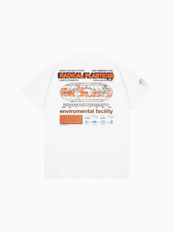 Space Available Radical Plastic Tee White