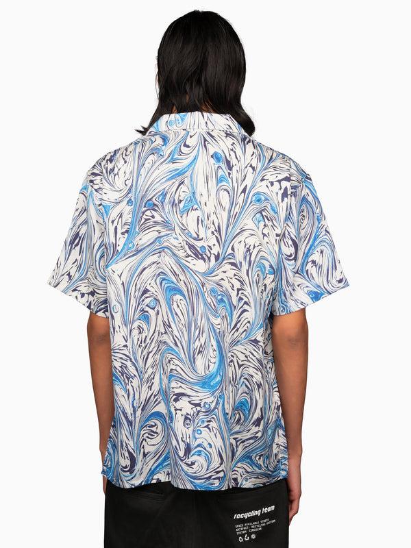 Space Available Recycle Bottle Shirt Blue Wave