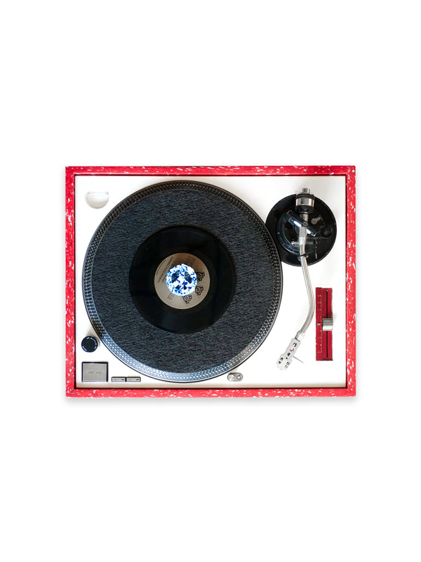 Space Available Recycled 7 Inch Vinyl Adapter Blue