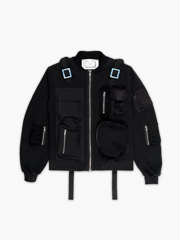 space available Recycling Parachute Jacket Black