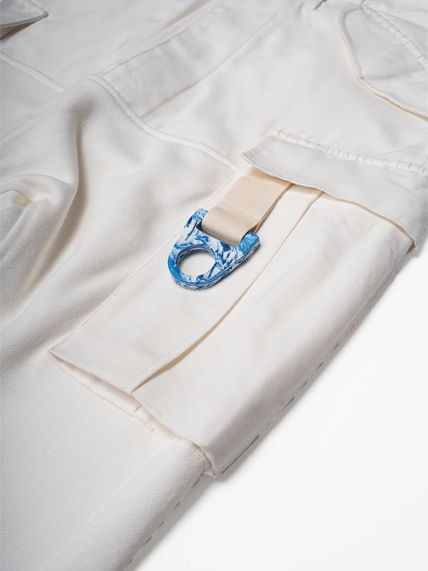 Space Available Recycling Work Pants White