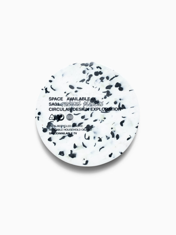 Space Available SA Coaster Set Of 2 White/Black