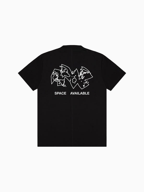 Space Available SA Map Tee Black