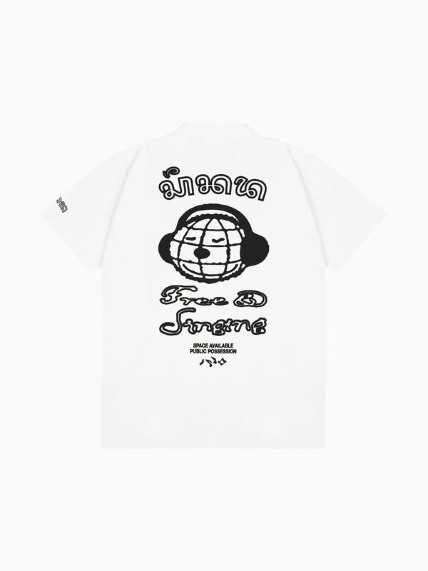 Space Available SA X PP Free & Singing Tee White