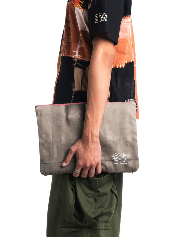 Space Available Upcycled Plant Dye Laptop Pouch