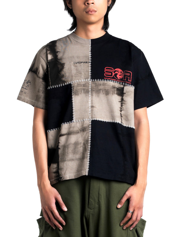 Space Available Upcycled Plant Dye Tee Grey