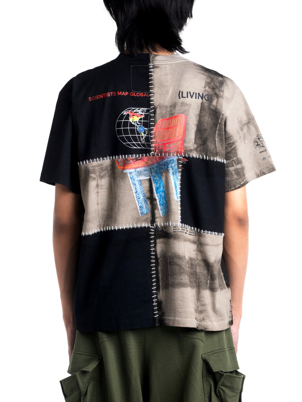 Space Available Upcycled Plant Dye Tee Grey