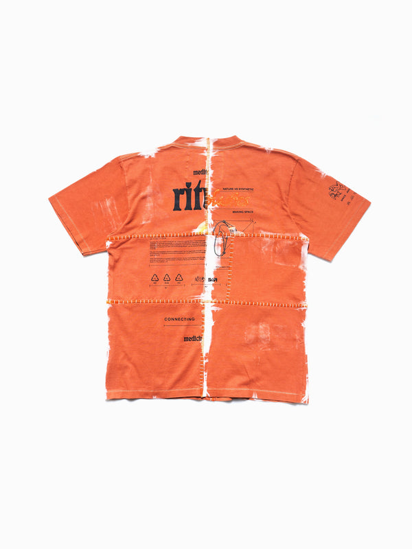 Space Available Upcycled Plant Dye Tee Orange
