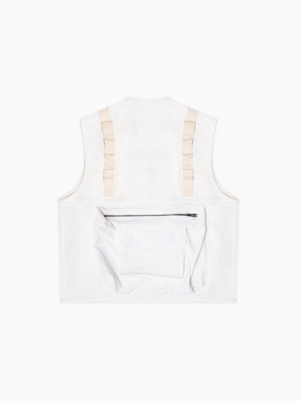 Space Available Utility Recycling Vest White