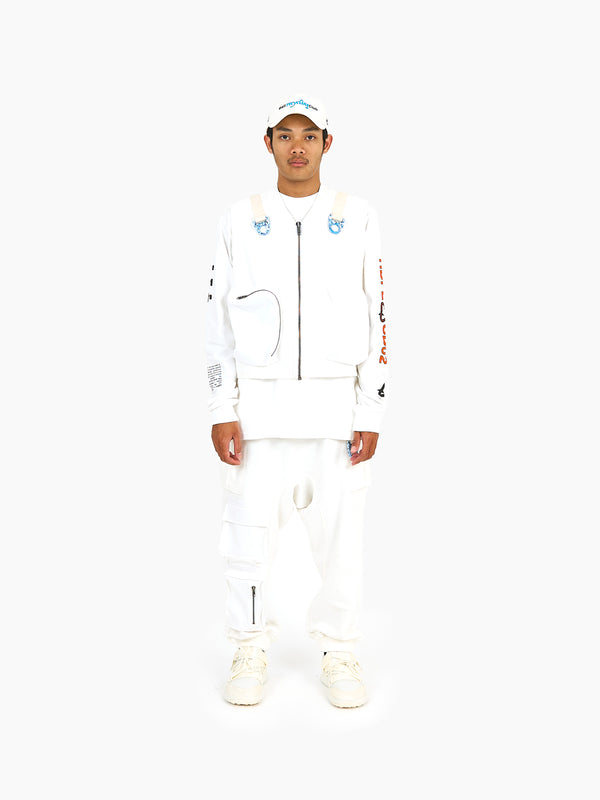 Space Available Utility Recycling Vest White