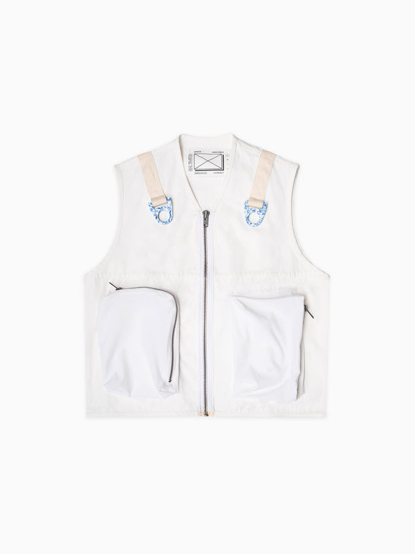 space available Utility Recycling Vest White