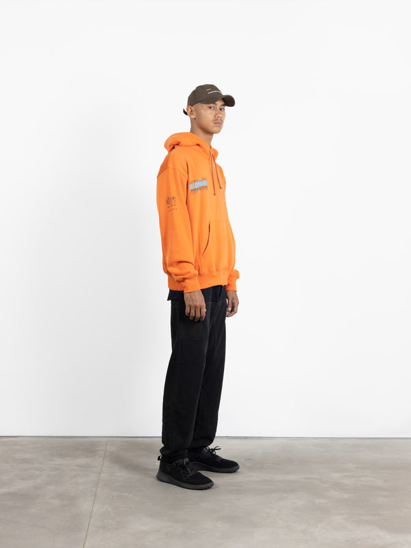 Space Available Utopian Architecture Hoodie Orange