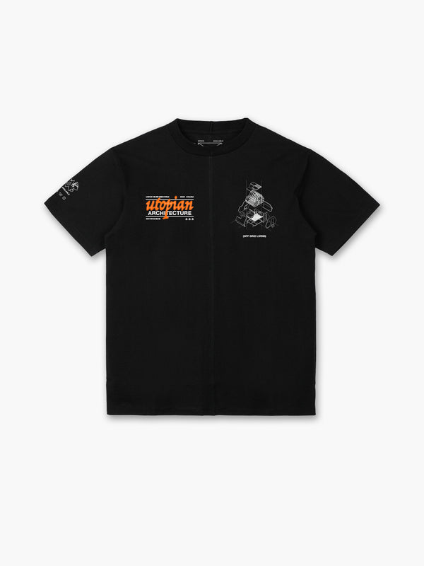 space available Utopian Architecture T-Shirt Black