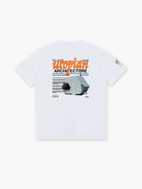 Space Available Utopian Architecture T-Shirt White