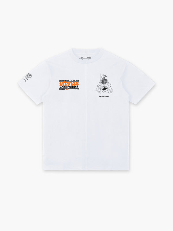 space available Utopian Architecture T-Shirt White
