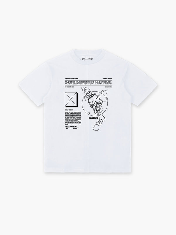 space available World Energy Mapping T-Shirt White