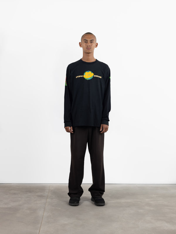 Space Available Utopia Dreams Long Sleeve T-Shirt Black
