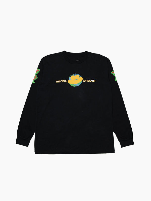 space available Utopia Dreams Long Sleeve T-Shirt Black