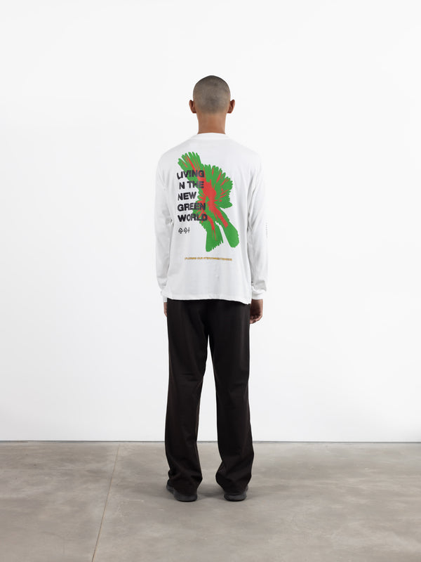 Space Available Utopia Dreams Long Sleeve T-Shirt White
