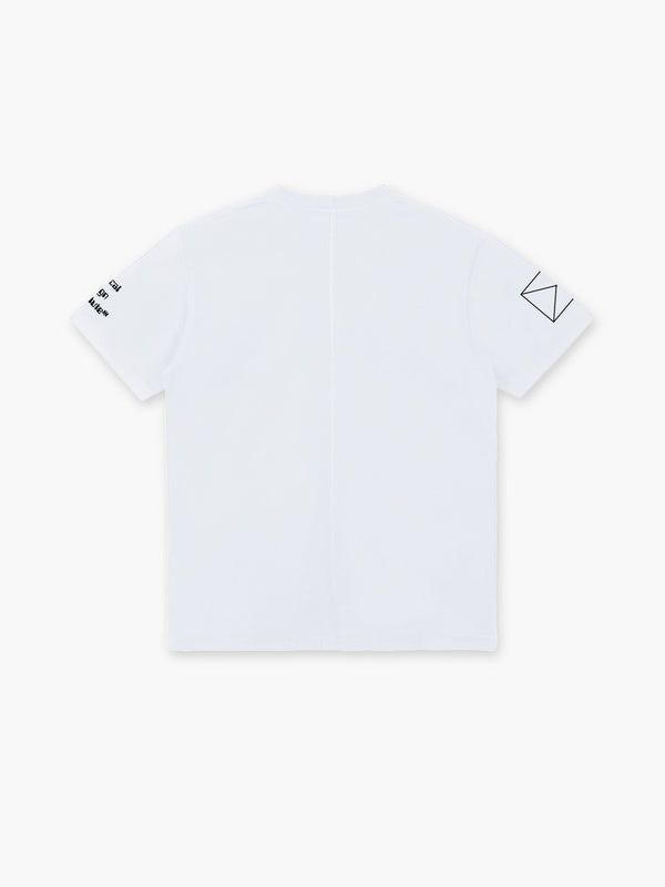 Space Available Waste Plastic Mapping T-Shirt White