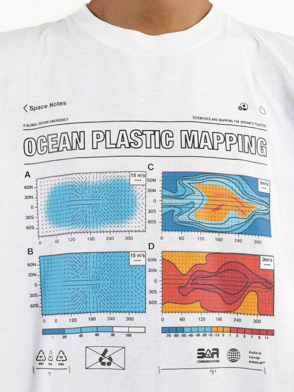 Space Available Waste Plastic Mapping T-Shirt White