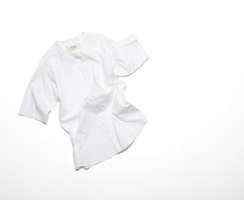 Spalwart Coaches No Collar Shirt S/S White