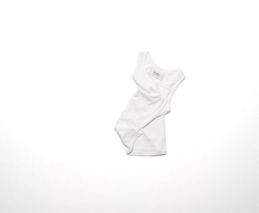 Spalwart Team Premium Ribbed Vest White