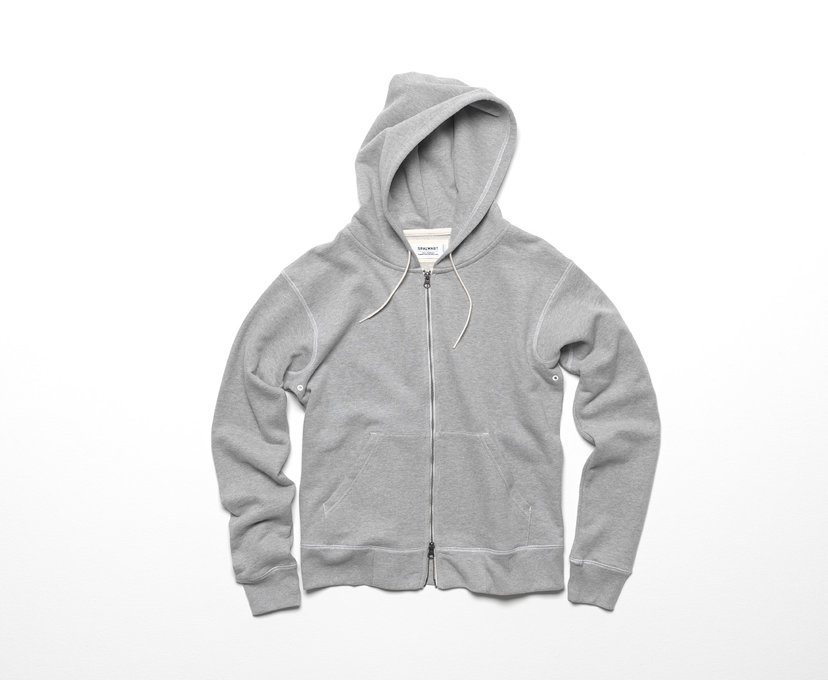 Spalwart Team Zip Hood Sweatshirt   Grey Melange