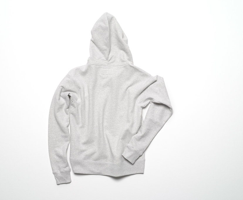Spalwart Team Zip Hood Sweatshirt   White Melange