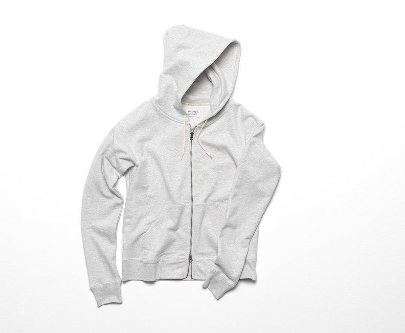 Spalwart Team Zip Hood Sweatshirt   White Melange