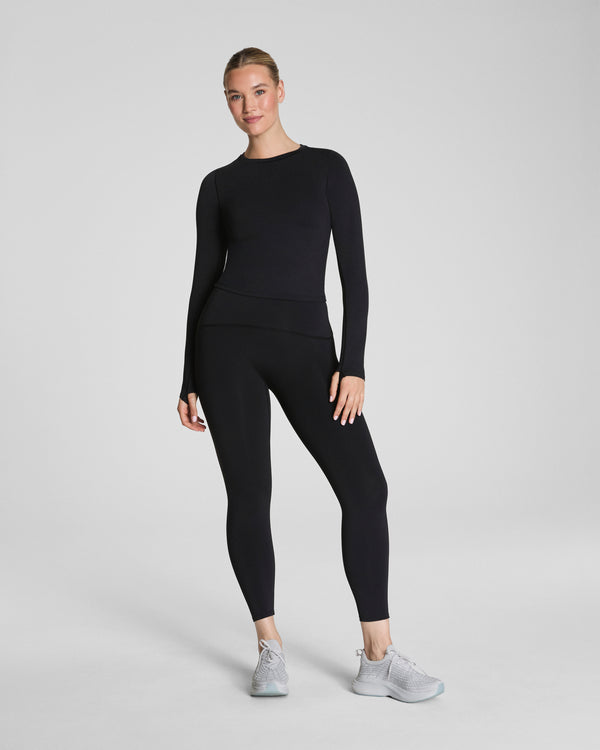 spanx 7/8 Leggings with SecretSweat Tech Eclipse