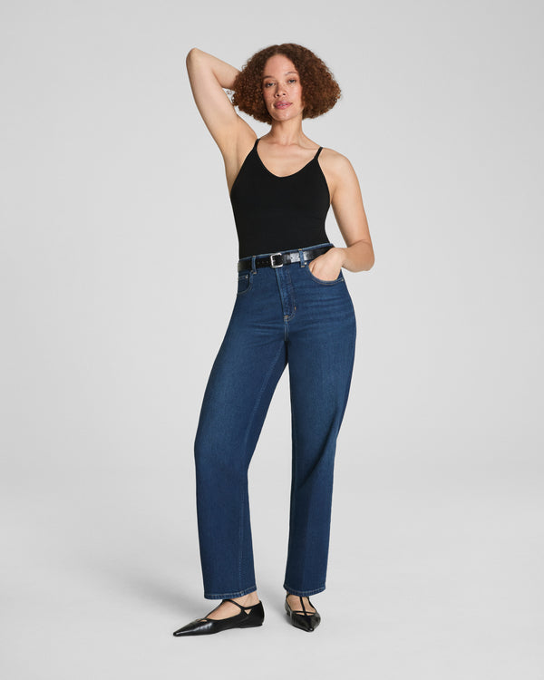 spanx 90s Straight Leg Jeans Adriatic Blue