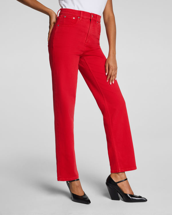 Spanx 90s Straight Leg Jeans SPANX® Red