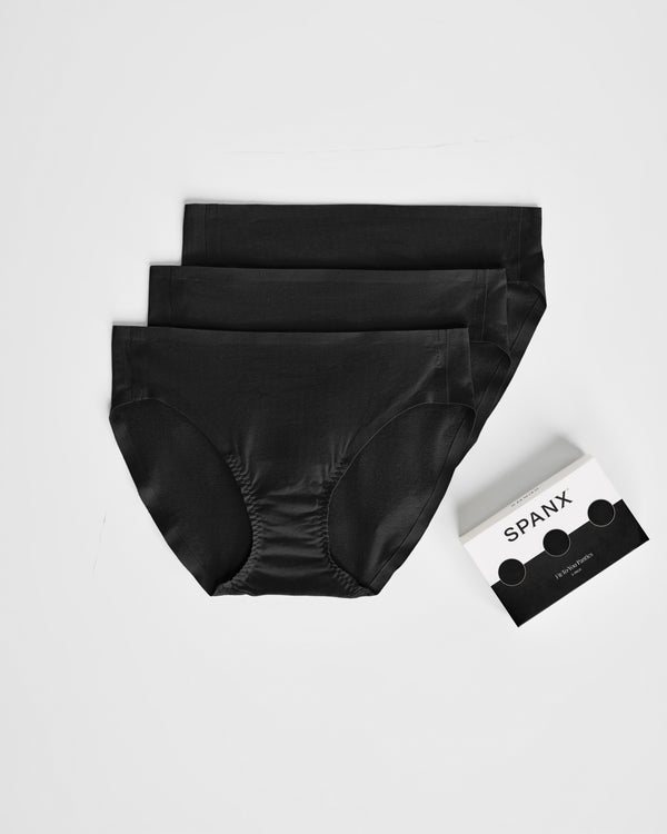 spanx Bikini 3-Pack Box Very Black