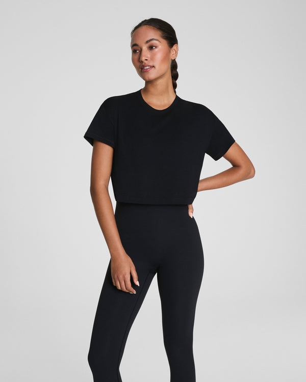 Spanx Cropped Tee Very Black