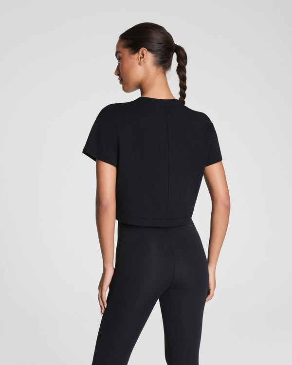 Spanx Cropped Tee Very Black