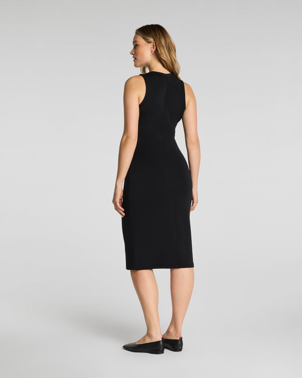 Spanx Draped Tank Midi Dress Very Black