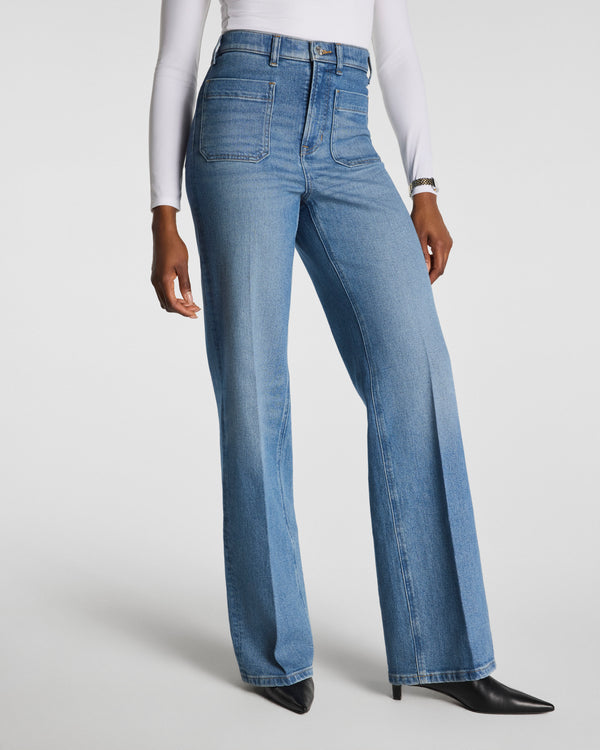 Spanx Easy Flare Jeans With Patch Pockets Elysian