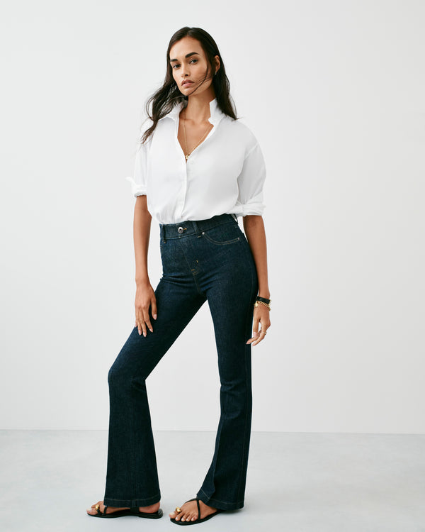 Spanx Flare Jeans Raw Indigo