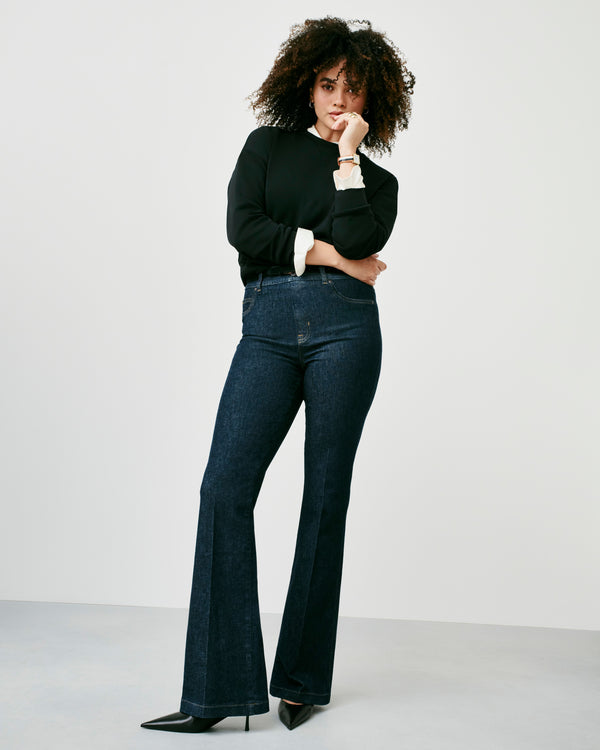 spanx Flare Jeans Raw Indigo