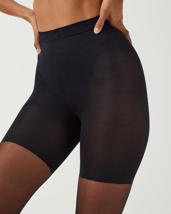 Spanx Footless Sheers Black