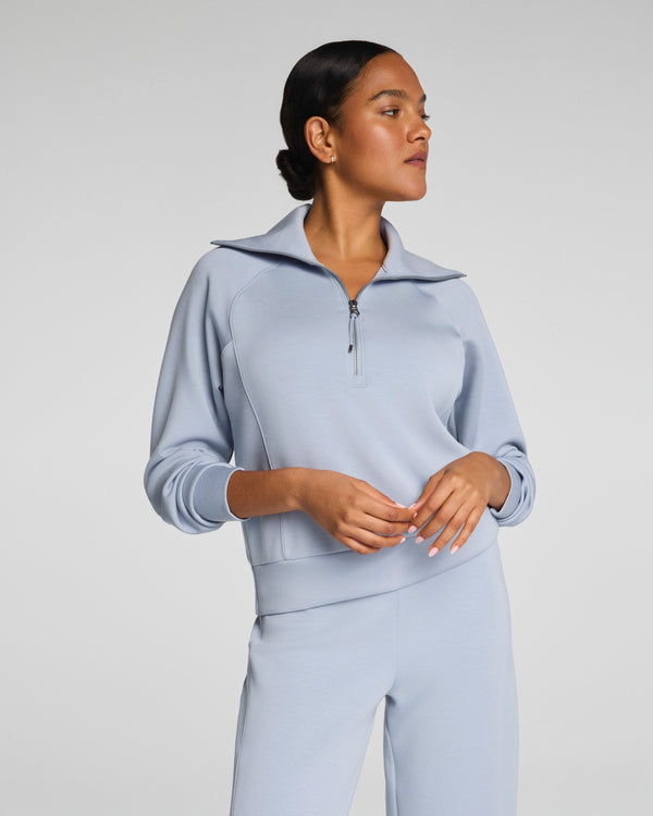 spanx Half Zip Himalayan Cloud