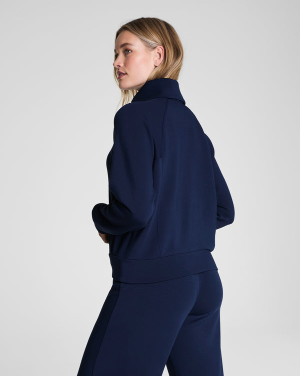 Spanx Half Zip Timeless Navy