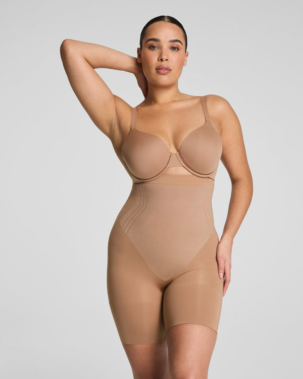 Spanx High-Waisted Mid-Thigh Short Cinnamon