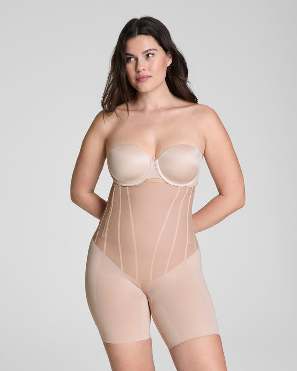 spanx High-Waisted Mid-Thigh Short Natural Bronze