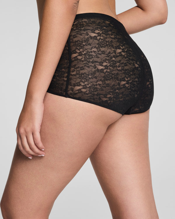 Spanx Lace Boyshort Very Black